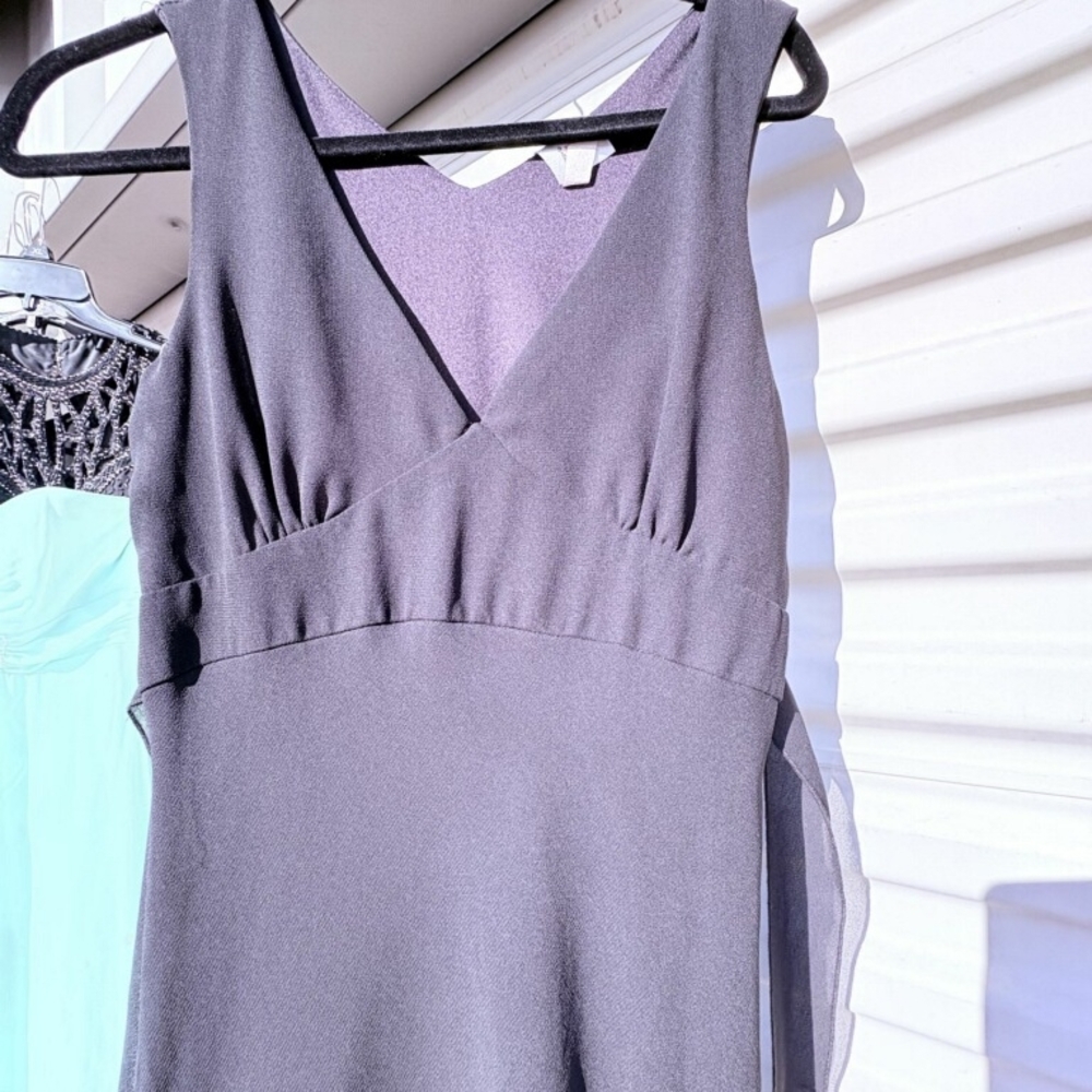 Bebe Charcoal Backless Dress